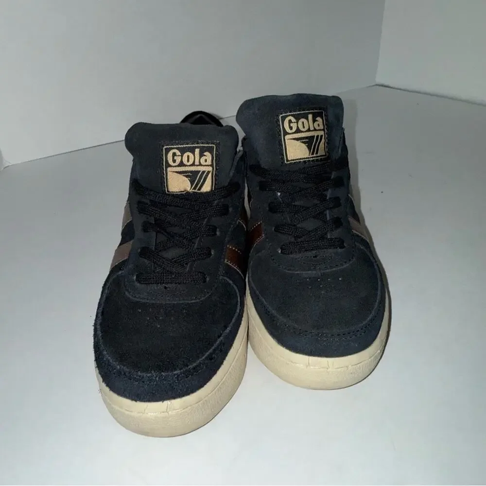 GOLA Grandslam Pearl Black and Bronze Casual suede Sneakers 6